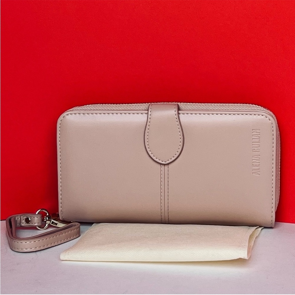 Light Pink Elegant Wallet Faux Leather